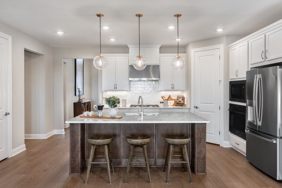 Furnished interior in a model home at Nolina in Georgetown (Image 3).