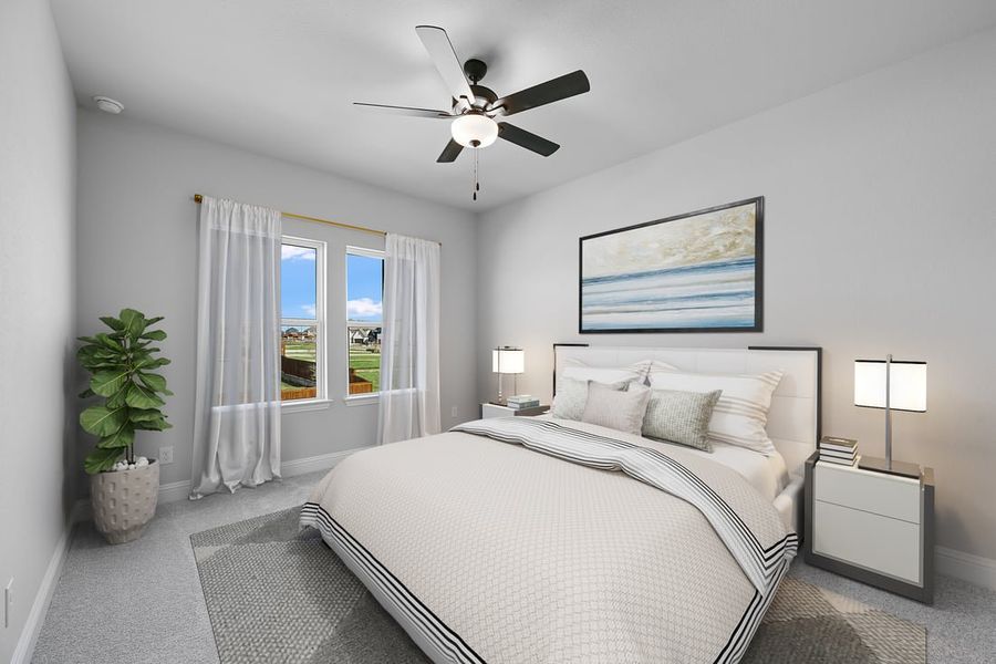 Furnished interior in a model home at The Ridge at Northlake 70s in Northlake (Image 49).