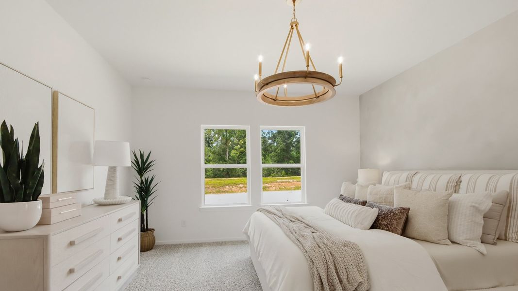 Furnished interior in a model home at Williams Reserve East in Conroe (Image 25).