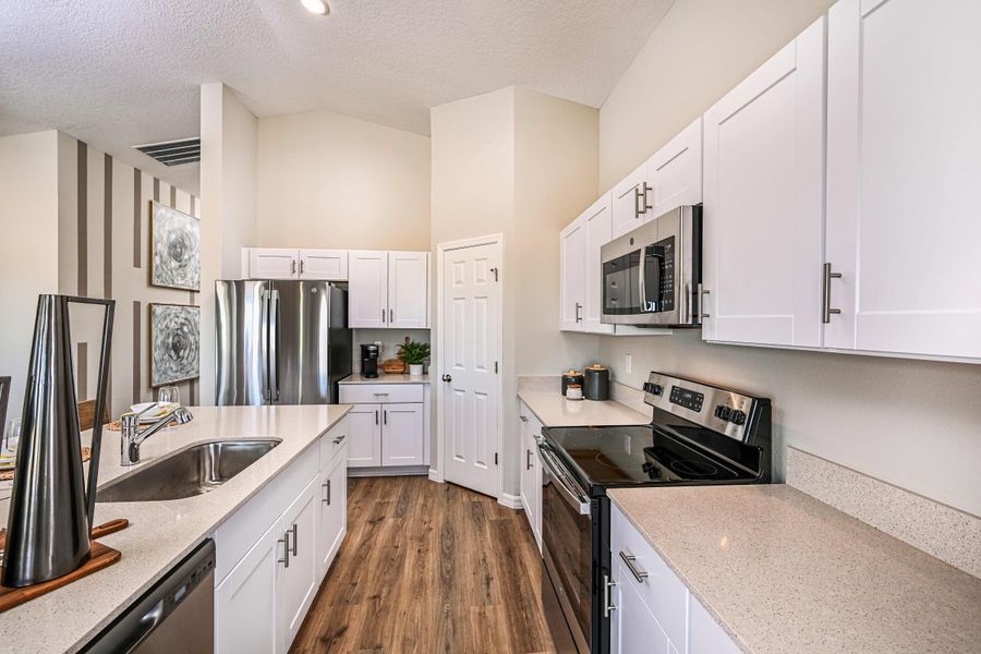 Furnished interior in a model home at Scenic Terrace in Lake Hamilton (Image 6). Furnished interior in a model home at Scenic Terrace in Lake Hamilton (Image 6).