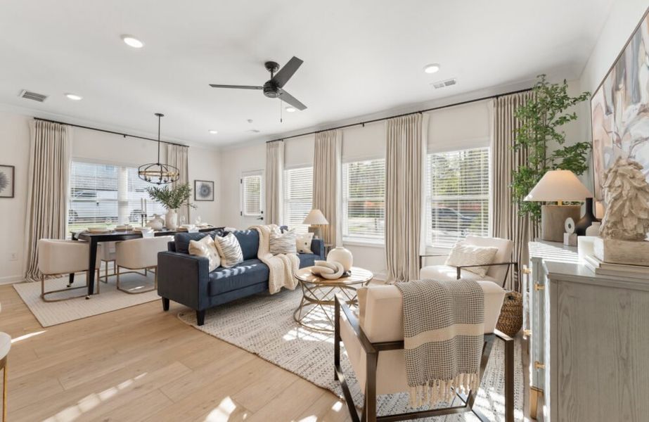 Furnished interior in a model home at Cherokee Township in Acworth (Image 5).