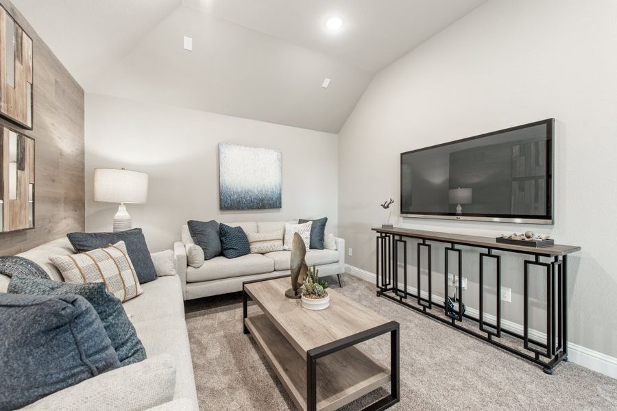 Media Room. Bloomfield Homes - New Homes in Dallas Fort Worth, Texas