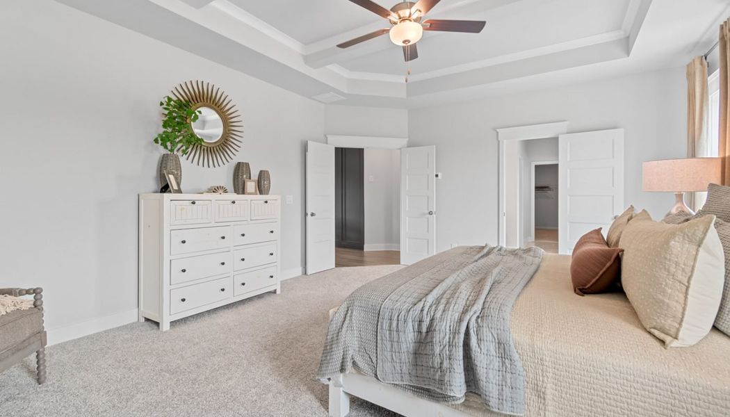 Furnished interior in a model home at Summerlin in Winder (Image 55).