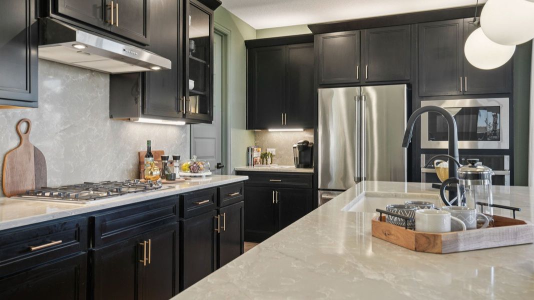 Furnished interior in a model home at Stream Waters in Seguin (Image 30).