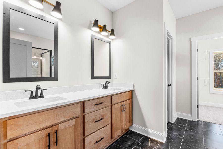 Furnished interior in a model home at Deer Creek in Moreland (Image 14).