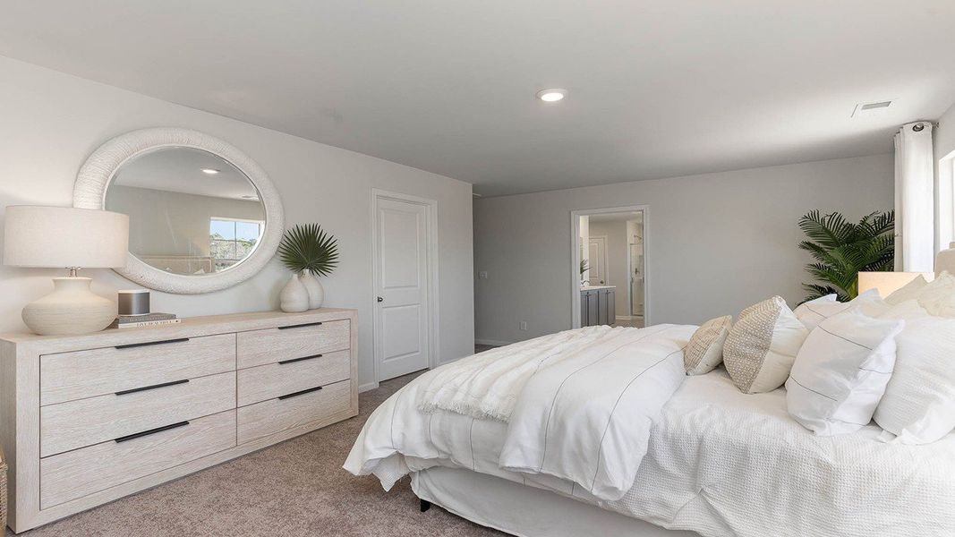 Furnished interior in a model home at South Island landing in Georgetown (Image 20).