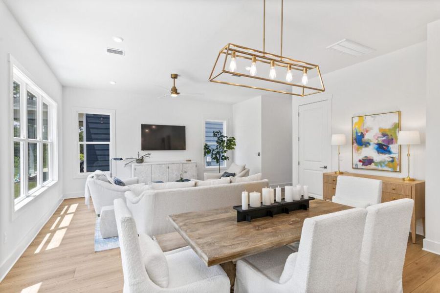 Furnished interior in a model home at Brizo in Santa Rosa Beach (Image 23).