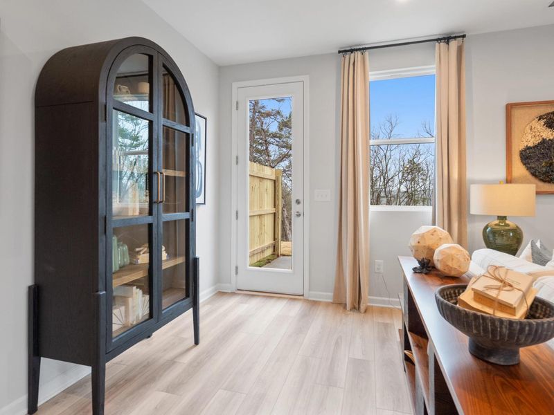 Furnished interior in a model home at Townes at North Main in Lillington (Image 14).