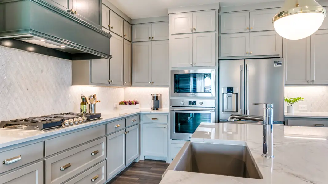 Furnished interior in a model home at Estates at Stacy Crossing in McKinney (Image 9).