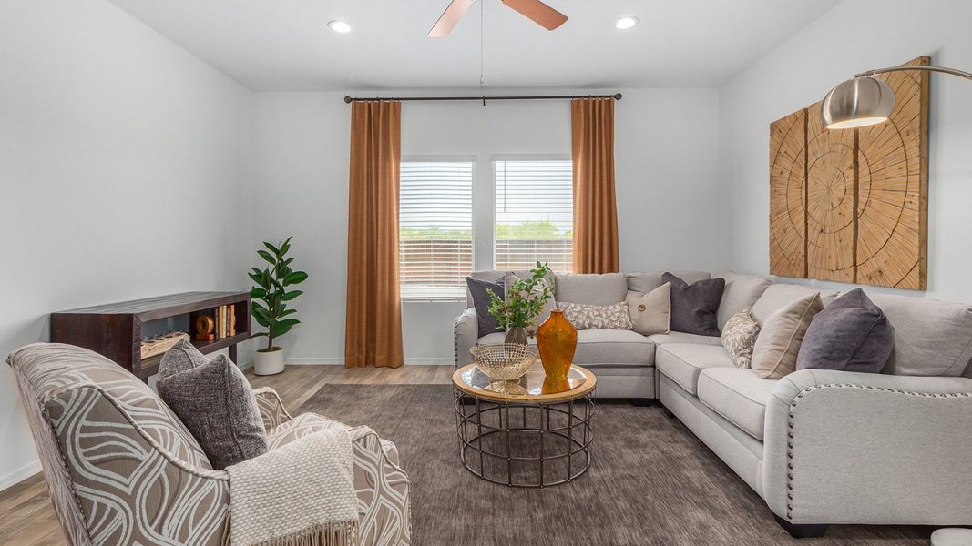 Furnished interior in a model home at Roadrunner Estates in Tucson (Image 11).