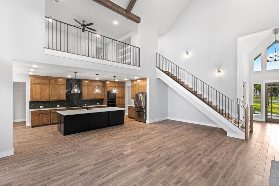 Furnished interior in a model home at Lola Creek Ranch in Boyd (Image 6).