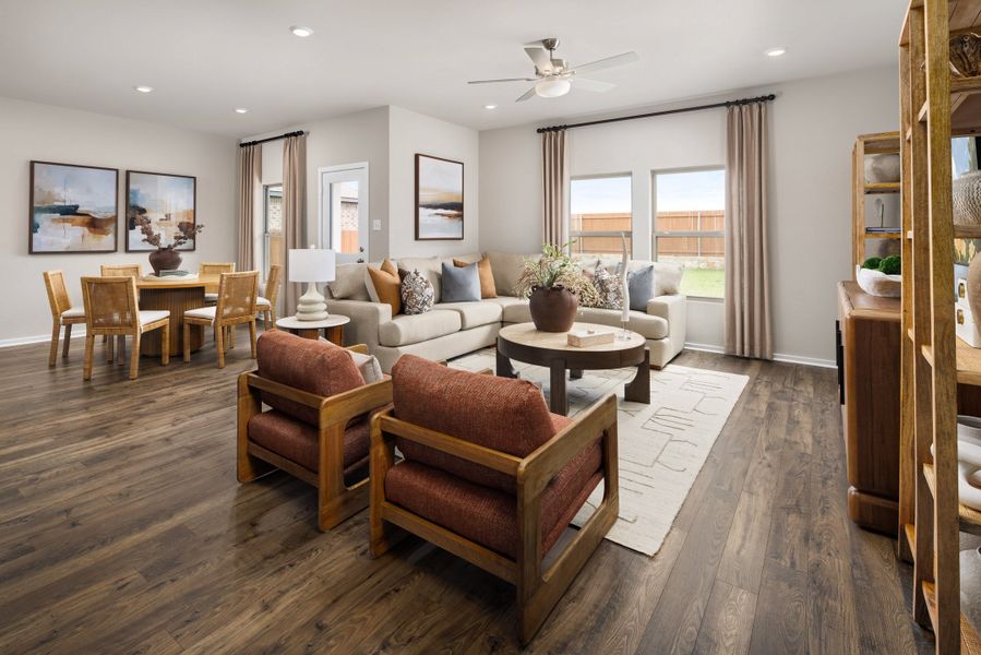 Furnished interior in a model home at Heartland in Heartland (Image 28).