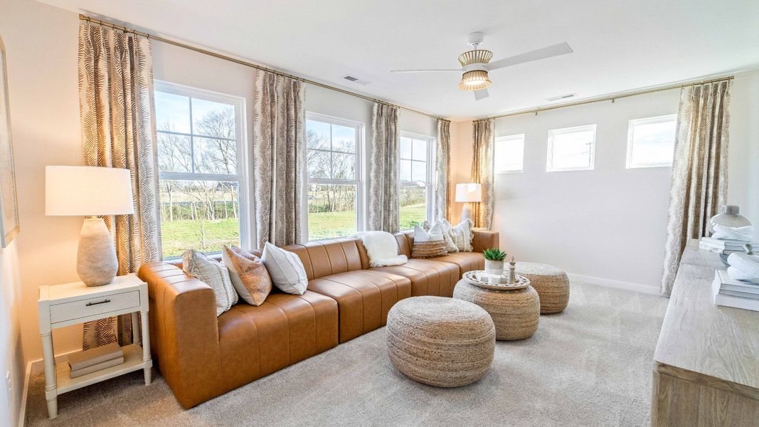 Furnished interior in a model home at Ridgewood in Shelbyville (Image 10). Furnished interior in a model home at Ridgewood in Shelbyville (Image 10).