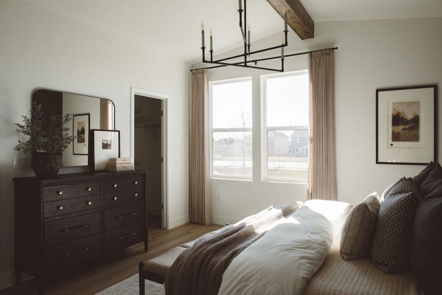 Furnished interior in a model home at Prairie Song in Windsor (Image 37).