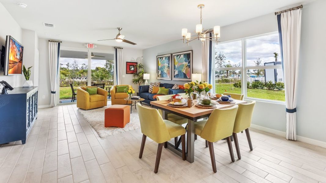Furnished interior in a model home at Sea Cove in Punta Gorda (Image 13).