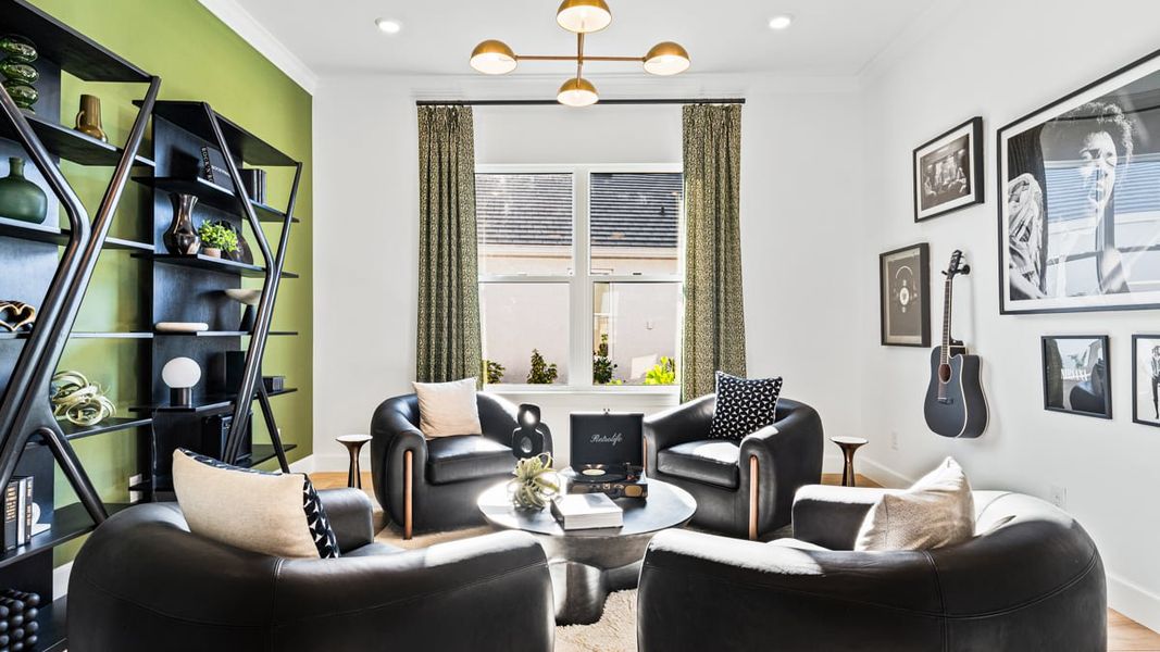 Furnished interior in a model home at Esplanade at Wellen Park in Englewood (Image 9).