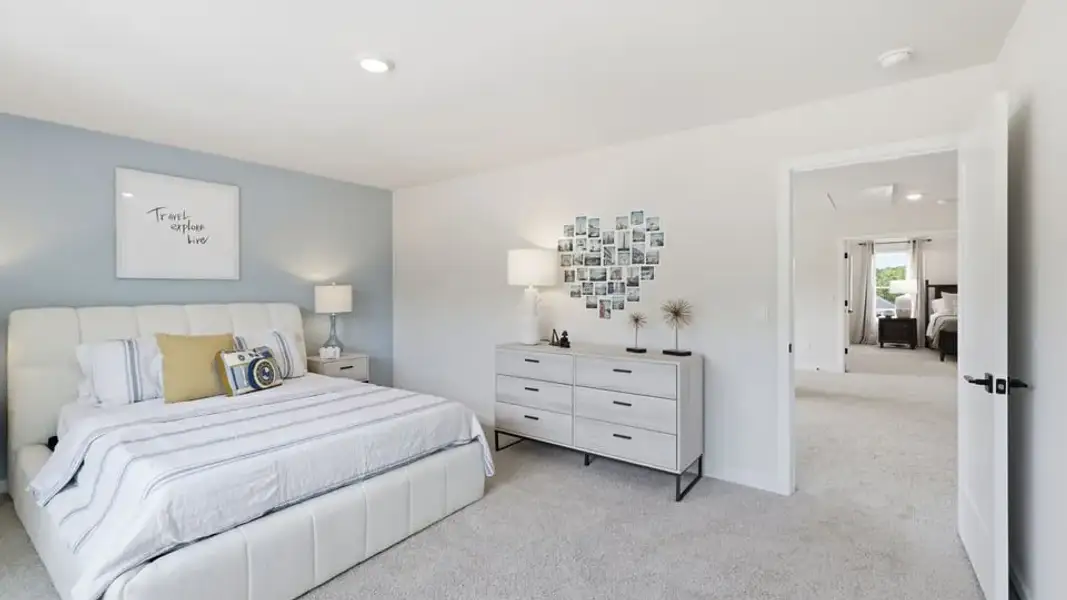 Furnished interior in a model home at Spring Ridge Reserve in Anderson (Image 33).
