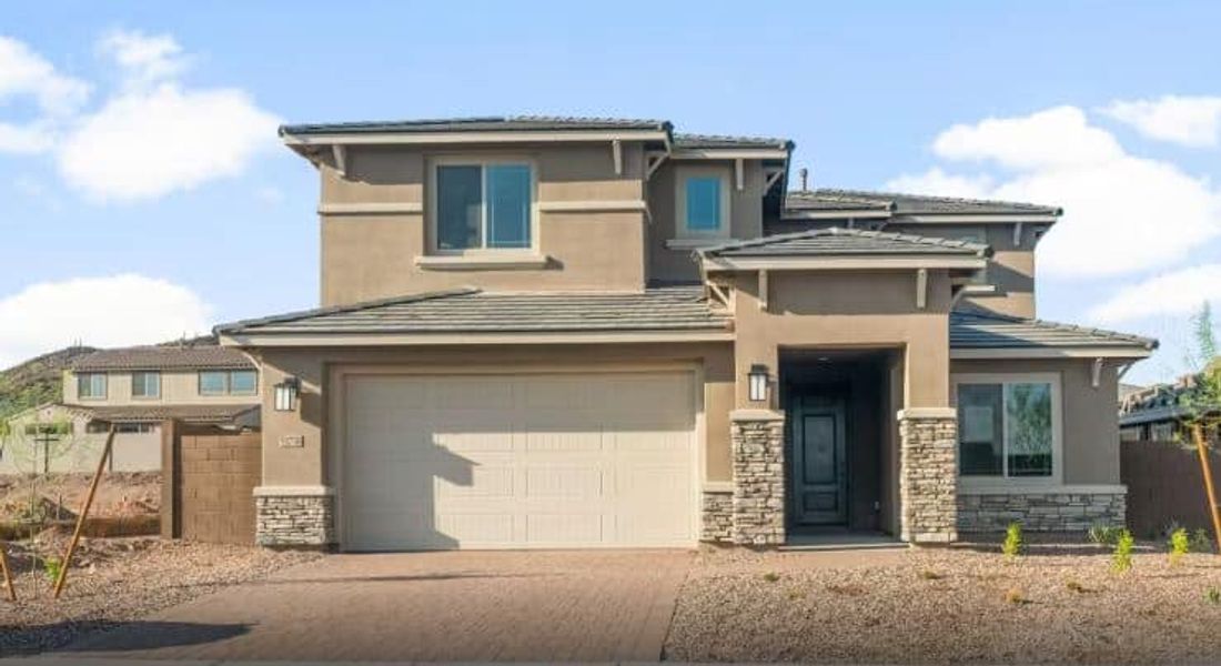 Street view of homes within the Northpointe at Vistancia master-planned community in Peoria, AZ (Image 22). Street view of homes within the Northpointe at Vistancia master-planned community in Peoria, AZ (Image 22).