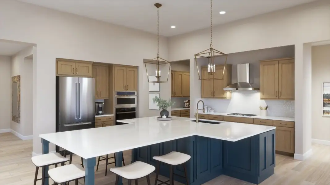 Furnished interior in a model home at Estates at Kings Ranch in Gold Canyon (Image 6).