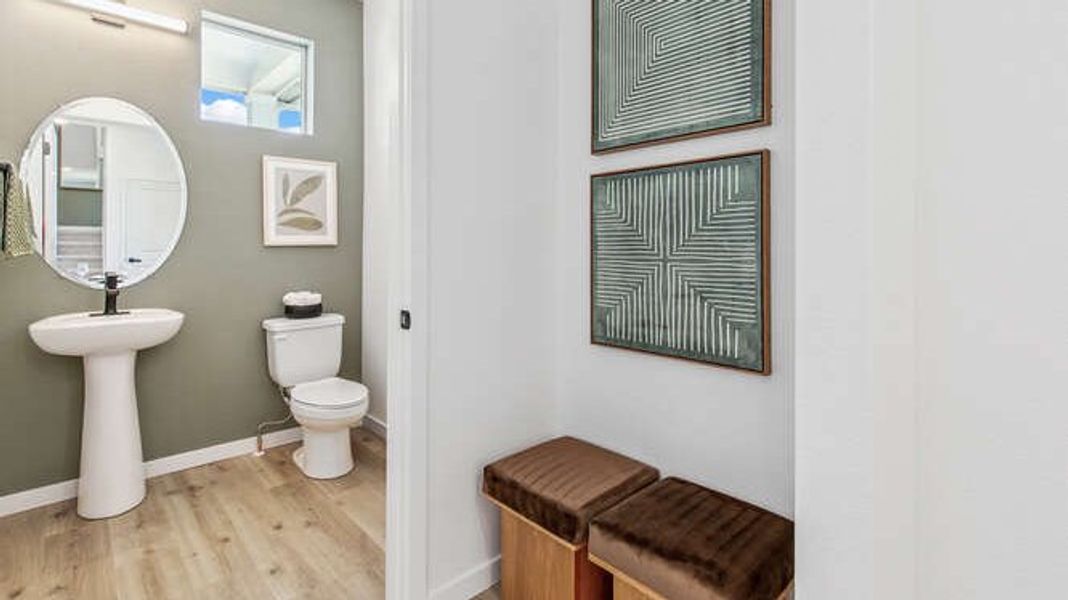 Furnished interior in a model home at Arcadia in Denver (Image 10).