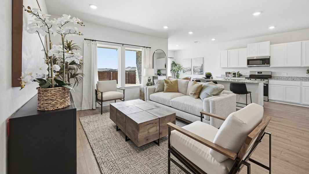 Furnished interior in a model home at Sanger Circle in Sanger (Image 54).