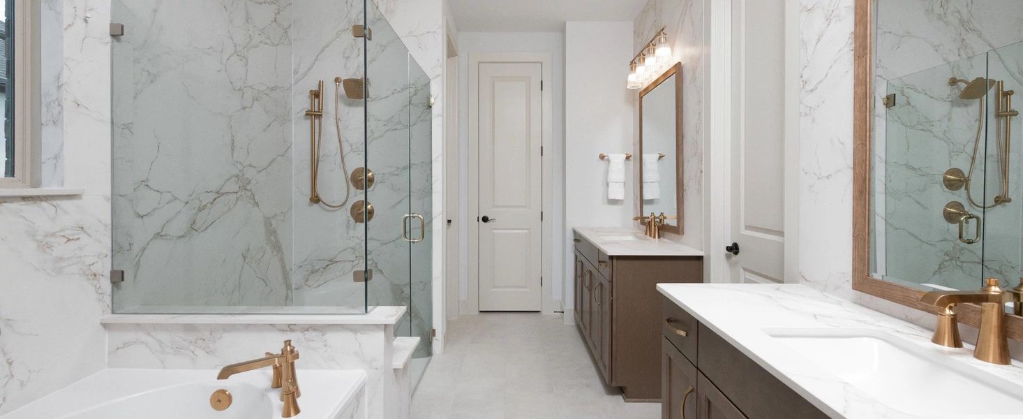 Furnished interior in a model home at Provence in Austin (Image 12).