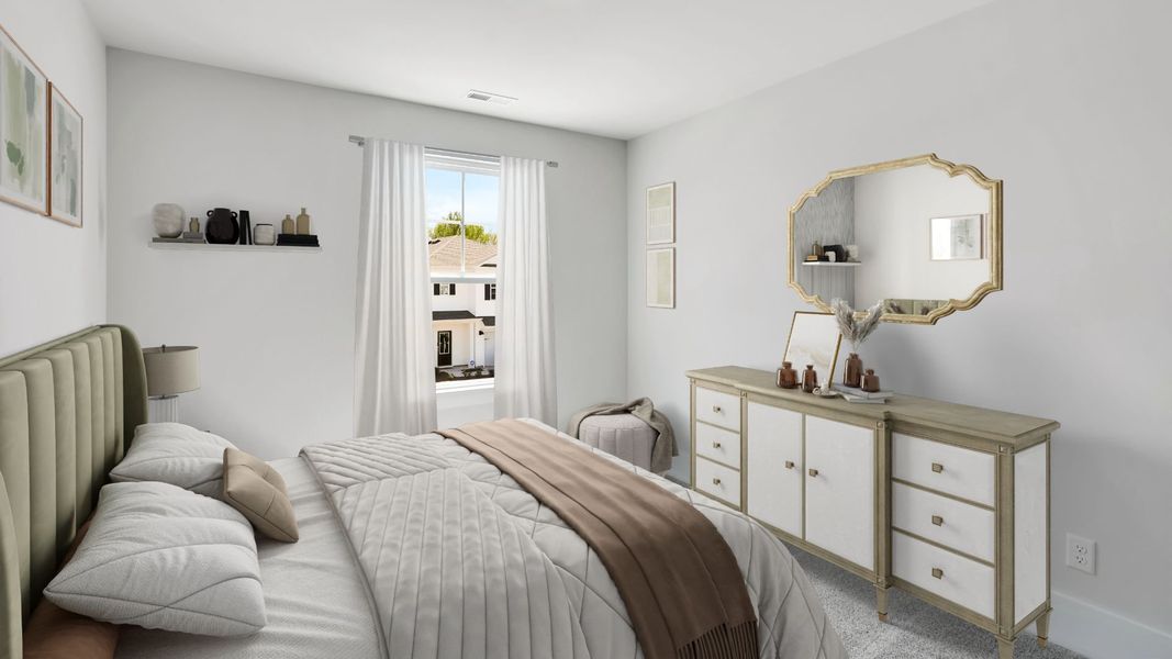 Furnished interior in a model home at The Pines at Blake Farm in Wilmington (Image 34).