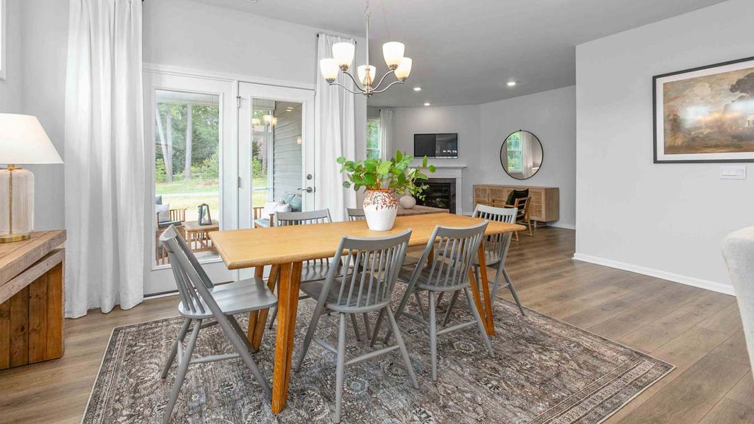 Furnished interior in a model home at Quarry Hills - Freedom in Swepsonville (Image 11).