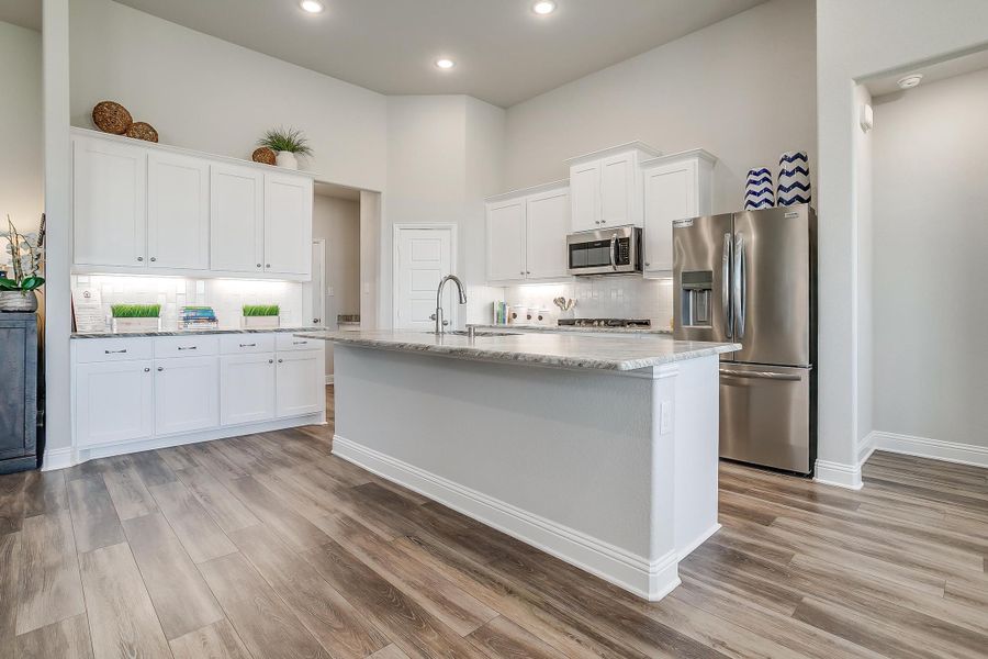 Furnished interior in a model home at Creekview Farms in Greenville (Image 19).