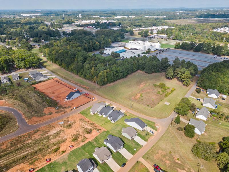 Aerial view of the Gentry Place community in Spartanburg, SC, showing layout and nearby surroundings (Image 11).