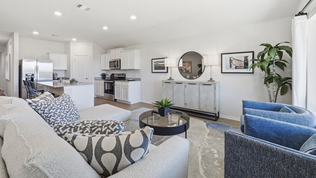 Furnished interior in a model home at Sweetwater Springs in Sherman (Image 8).