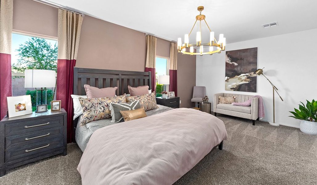 Furnished interior in a model home at Barnett Village in Marana (Image 20).