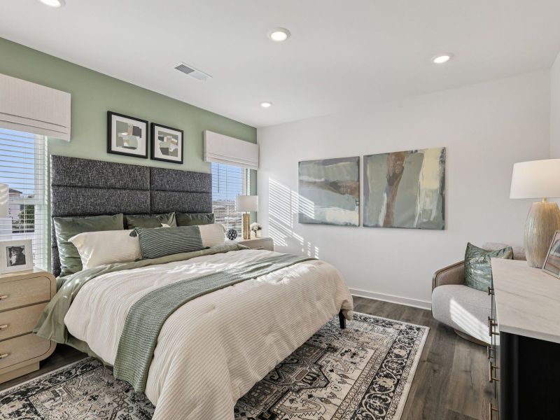 Furnished interior in a model home at Benders Cove - Premier Series in Mount Juliet (Image 16).