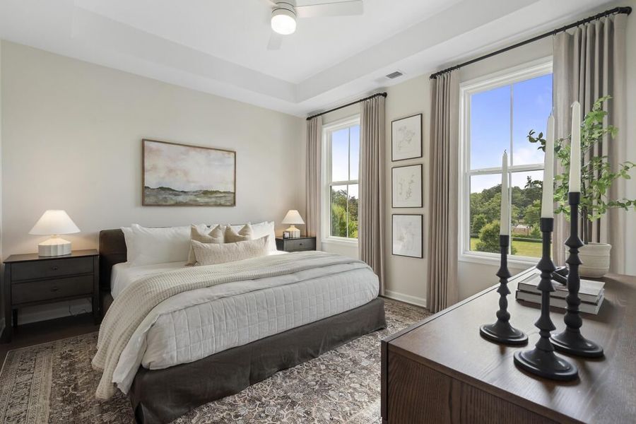 Furnished interior in a model home at BelleWether in Chattanooga (Image 15).