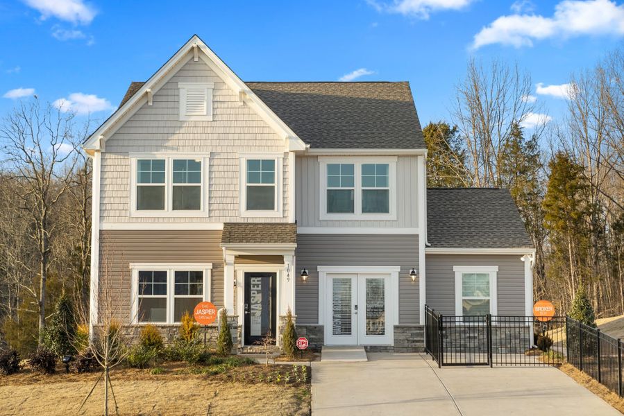 Front exterior of a home in the Haven at Rocky River community, located in Concord, NC (Image 4).