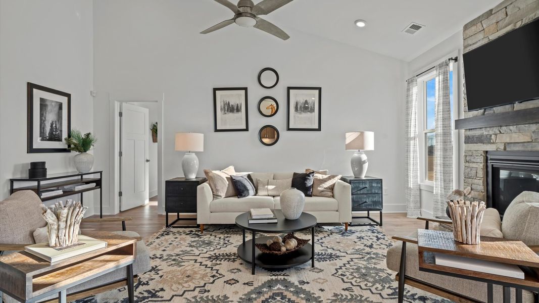 Furnished interior in a model home at Foxbank in Gray Court (Image 58). Furnished interior in a model home at Foxbank in Gray Court (Image 58).