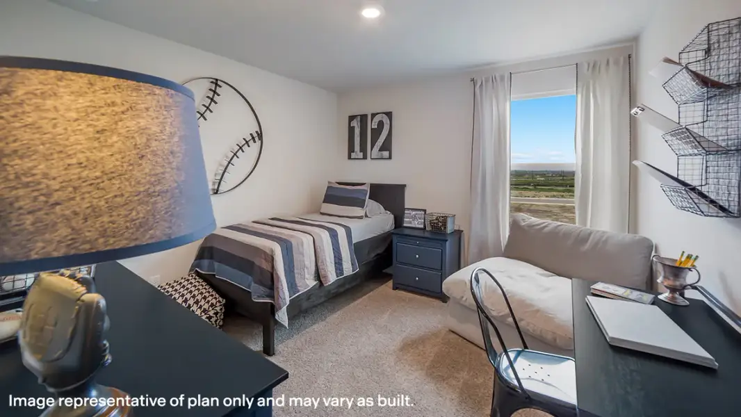 Furnished interior in a model home at Weatherwood in San Antonio (Image 19).