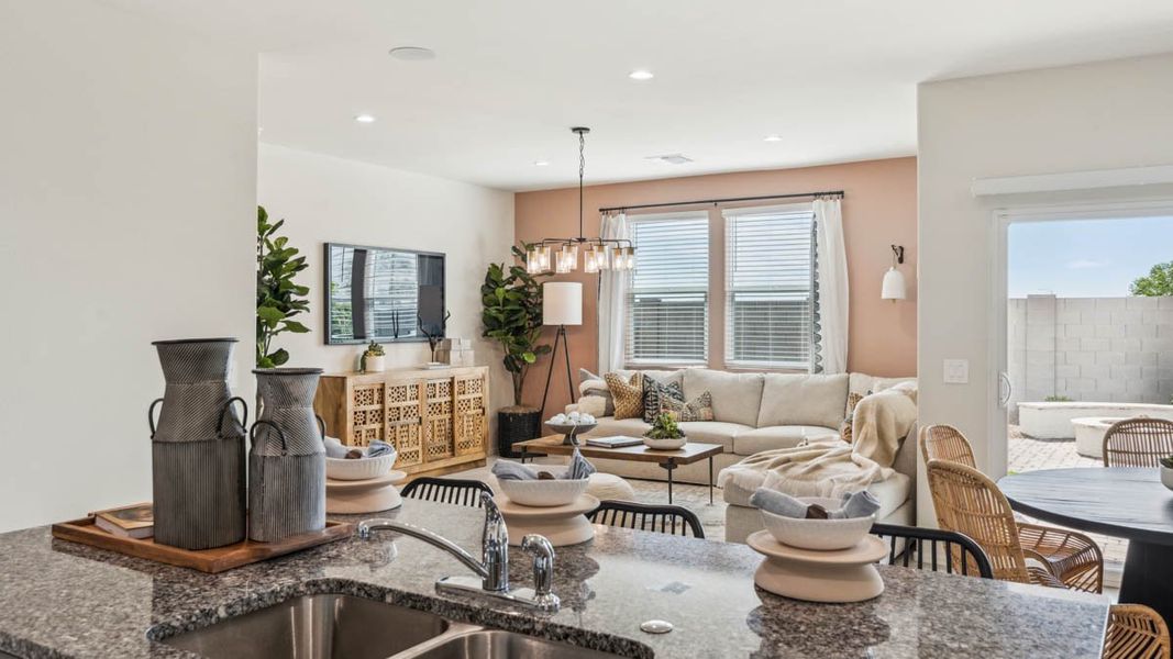 Furnished interior in a model home at Heartland Ranch in Coolidge (Image 9). Furnished interior in a model home at Heartland Ranch in Coolidge (Image 9).