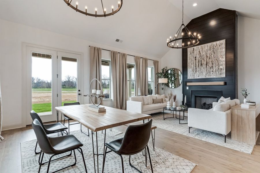Furnished interior in a model home at Sycamore Grove in Murfreesboro (Image 16).