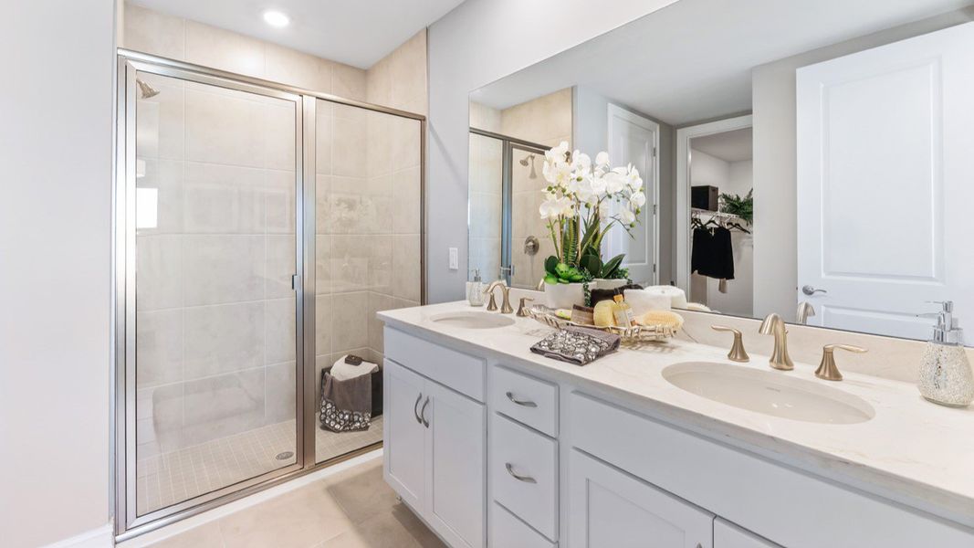 Furnished interior in a model home at Palmetto Landing at Babcock Ranch in Punta Gorda (Image 25).