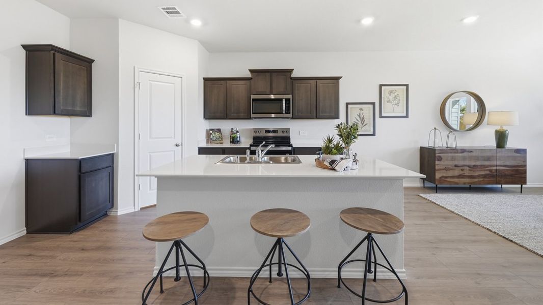 Furnished interior in a model home at Sweetwater Springs in Sherman (Image 34).