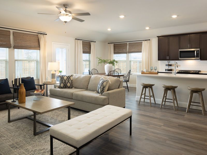 The Henderson boasts an open concept floorplan.