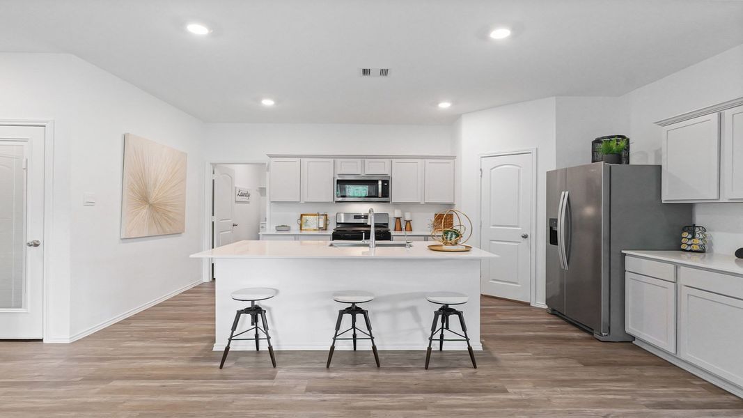 Furnished interior in a model home at The Canopies in Splendora (Image 21). Furnished interior in a model home at The Canopies in Splendora (Image 21).