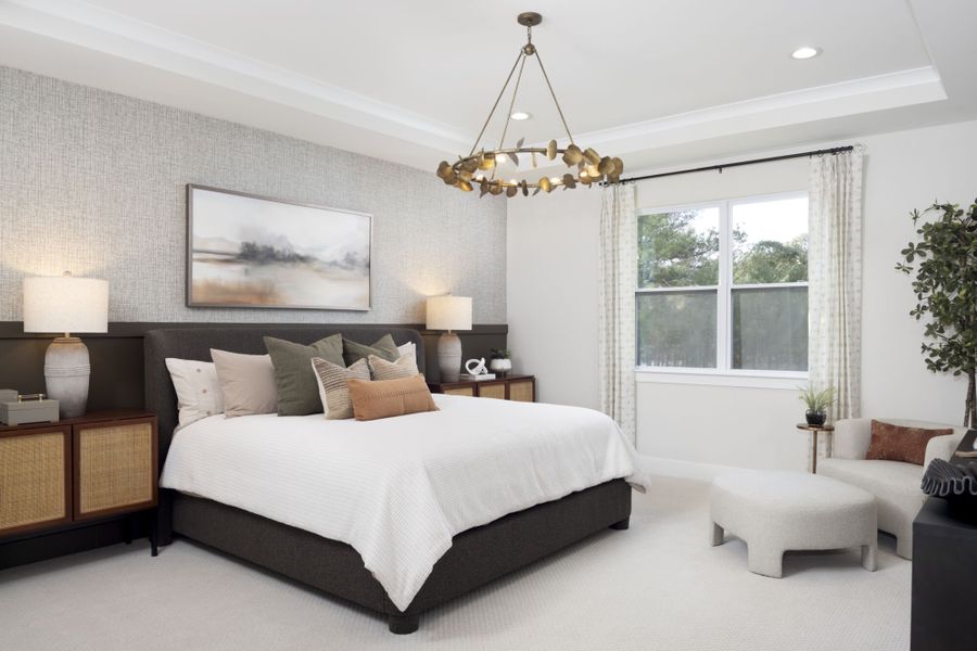 Furnished interior in a model home at Bloom in Fuquay Varina (Image 11).