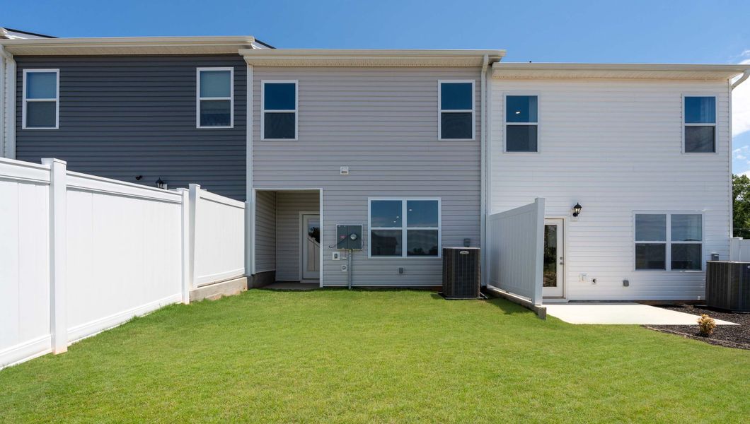 Front exterior of a home in the Tanglewood Townes community, located in Greenville, SC (Image 2).