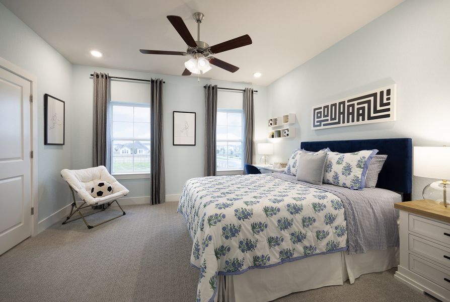 Furnished interior in a model home at Venado Crossing in Cibolo (Image 13).