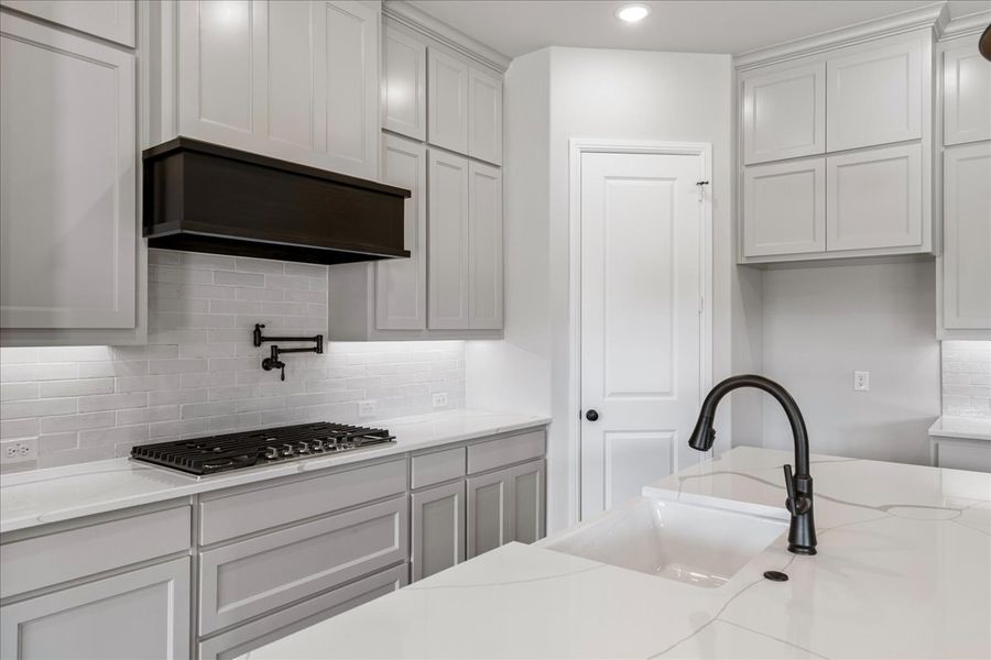 Furnished interior in a model home at Brooks Meadow in Weatherford (Image 11).