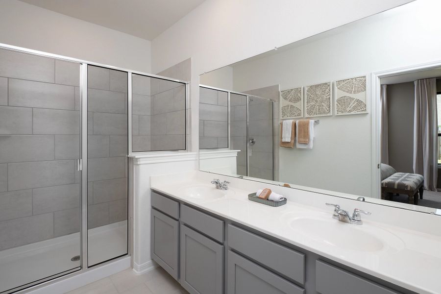 Furnished interior in a model home at Emory Glen in Magnolia (Image 6).