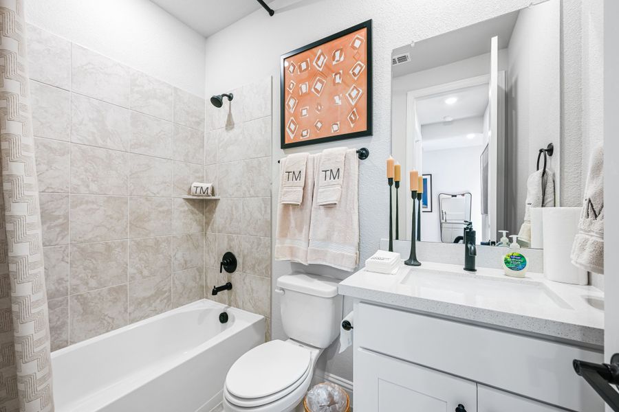 Furnished interior in a model home at Cross Creek Meadows 55s in Celina (Image 50).