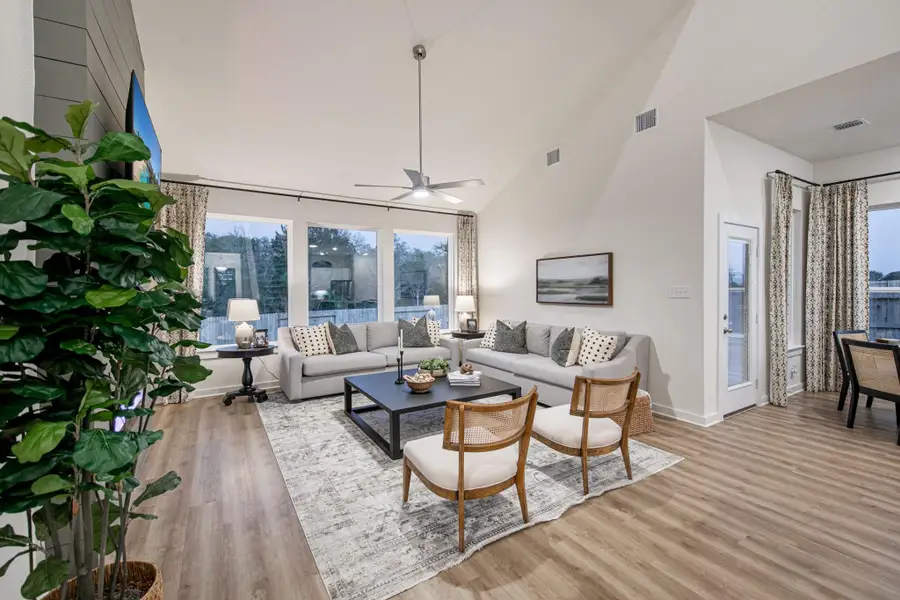 Furnished interior in a model home at Buffalo Crossing – New Phase Now Preselling in Cibolo (Image 4).